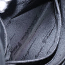 Salvatore Ferragamo Gancini Shoulder Bag Nylon Navy Silver Auth gh333-19