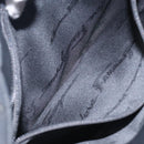 Salvatore Ferragamo Gancini Shoulder Bag Nylon Navy Silver Auth gh333-20