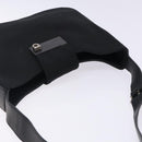 Salvatore Ferragamo Gancini Shoulder Bag Nylon Navy Silver Auth gh333-6