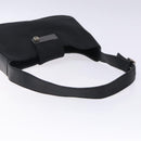 Salvatore Ferragamo Gancini Shoulder Bag Nylon Navy Silver Auth gh333-7