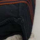 HERMES Fourre Tout PM Hand Bag Canvas Brown Navy Auth gh344-9