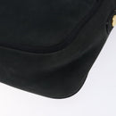 Salvatore Ferragamo Vala Shoulder Bag Suede Navy Gold Auth gh351-14