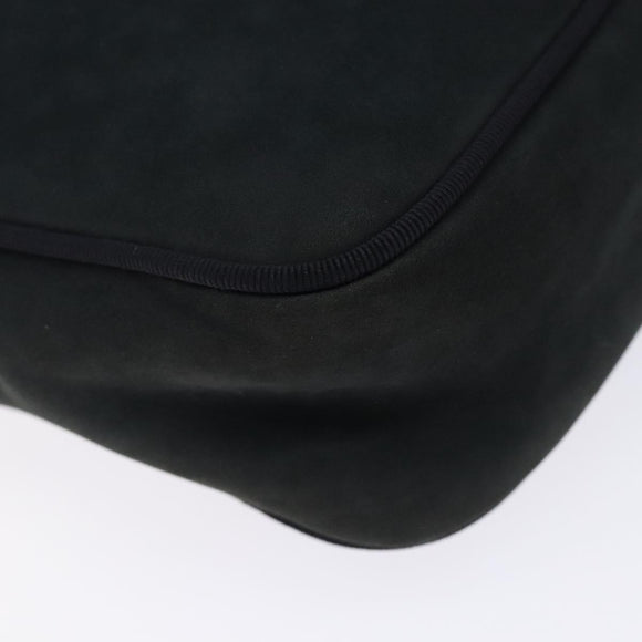 Salvatore Ferragamo Vala Shoulder Bag Suede Navy Gold Auth gh351