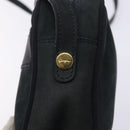 Salvatore Ferragamo Vala Shoulder Bag Suede Navy Gold Auth gh351-17