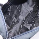 Salvatore Ferragamo Vala Shoulder Bag Suede Navy Gold Auth gh351-11