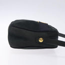 Salvatore Ferragamo Vala Shoulder Bag Suede Navy Gold Auth gh351-3