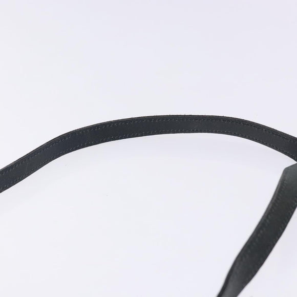 Salvatore Ferragamo Vala Shoulder Bag Suede Navy Gold Auth gh351