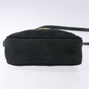 Salvatore Ferragamo Vala Shoulder Bag Suede Navy Gold Auth gh351-5