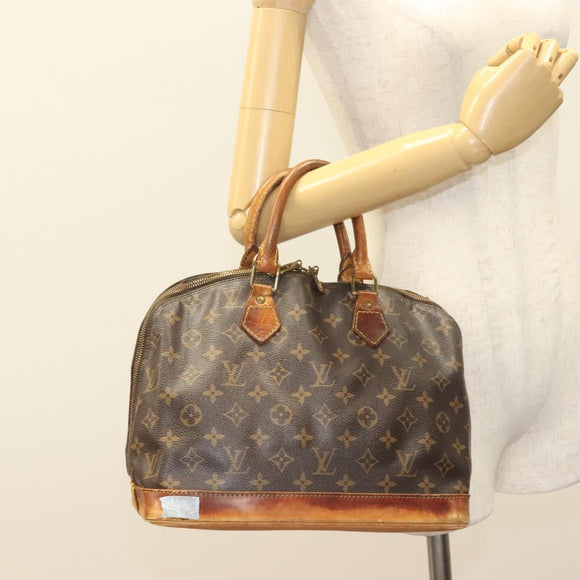LOUIS VUITTON Monogram Alma Hand Bag M51130 LV Auth gh352
