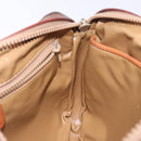 CELINE Macadam Canvas Clutch Bag PVC Leder Braun Gold Auth gh359-19