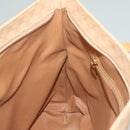 CELINE Macadam Canvas Tote Bag PVC Beige Gold Auth gh363-21