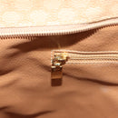 CELINE Macadam Canvas Tote Bag PVC Beige Gold Auth gh363-22