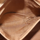 CELINE Macadam Canvas Tote Bag PVC Beige Gold Auth gh363-23