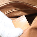 CELINE Macadam Canvas Tote Bag PVC Beige Gold Auth gh363-24