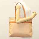 CELINE Macadam Canvas Tote Bag PVC Beige Gold Auth gh363-25