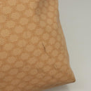 CELINE Macadam Canvas Tote Bag PVC Beige Gold Auth gh363-4