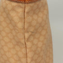 CELINE Macadam Canvas Tote Bag PVC Beige Gold Auth gh363-6