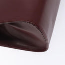 CARTIER Must Line Gamaguchi Shoulder Bag Leather Bordeaux Gold Auth gh379-13