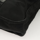 Salvatore Ferragamo Vala Tote Bag Nylon Black Gold Auth gh381-16