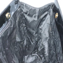 Salvatore Ferragamo Vala Tote Bag Nylon Black Gold Auth gh381-17