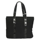 Salvatore Ferragamo Vala Tote Bag Nylon Black Gold Auth gh381-2