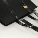 Salvatore Ferragamo Vala Tote Bag Nylon Black Gold Auth gh381-6