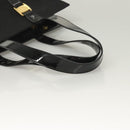 Salvatore Ferragamo Vala Tote Bag Nylon Black Gold Auth gh381-7