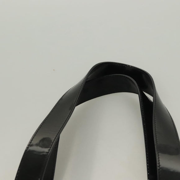 Salvatore Ferragamo Vala Tote Bag Nylon Black Gold Auth gh381