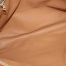 CELINE Macadam Canvas Tote Bag Beige Gold Auth gh382-11