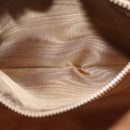 CELINE Macadam Canvas Tote Bag Beige Gold Auth gh382-23