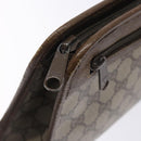 GUCCI GG Supreme Clutch Bag PVC Beige Gold 111 01 037 Auth gh387-8