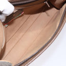 GUCCI GG Supreme Clutch Bag PVC Beige Gold 111 01 037 Auth gh387-9