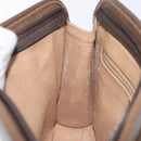 GUCCI GG Supreme Clutch Bag PVC Beige Gold 111 01 037 Auth gh387-20