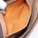 GUCCI GG Supreme Clutch Bag PVC Beige Gold 111 01 037 Auth gh387-10