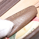 GUCCI GG Supreme Clutch Bag PVC Beige Gold 111 01 037 Auth gh387-12