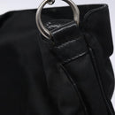 GUCCI Bamboo Hand Bag Nylon Black Silver 001 1998 1577 Auth gh388-10