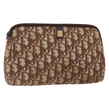 Christian Dior Trotter Canvas Clutch Bag Brown Auth gh389