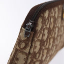 Christian Dior Trotter Canvas Clutch Bag Brown Auth gh389-13