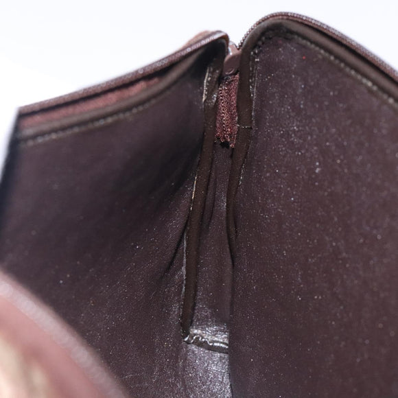 Christian Dior Trotter Canvas Clutch Bag Brown Auth gh389