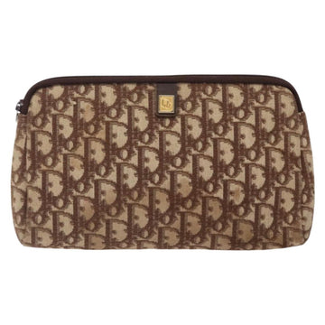 Christian Dior Trotter Canvas Clutch Bag Brown Auth gh389 - 0