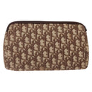 Christian Dior Trotter Canvas Clutch Bag Brown Auth gh389-3