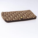 Christian Dior Trotter Canvas Clutch Bag Brown Auth gh389-6