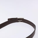 CELINE C Macadam Canvas Shoulder Bag Brown Silver Auth gh393-8