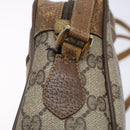 GUCCI GG Supreme Web Sherry Line Bag PVC Beige Gold 98 02 004 Auth gh406-15