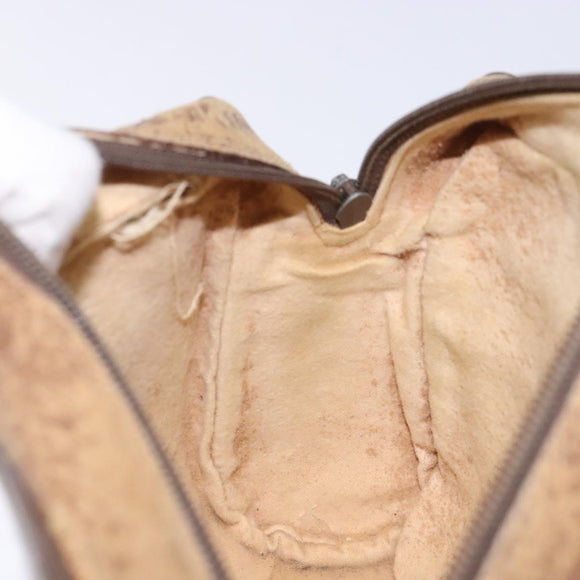 GUCCI GG Supreme Web Sherry Line Bag PVC Beige Gold 98 02 004 Auth gh406