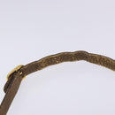 GUCCI GG Supreme Web Sherry Line Bag PVC Beige Gold 98 02 004 Auth gh406-8