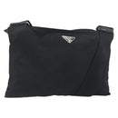 PRADA Schoudertas Nylon Zwart Auth gh414-1