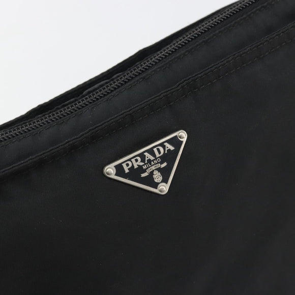 PRADA Schoudertas Nylon Zwart Auth gh414