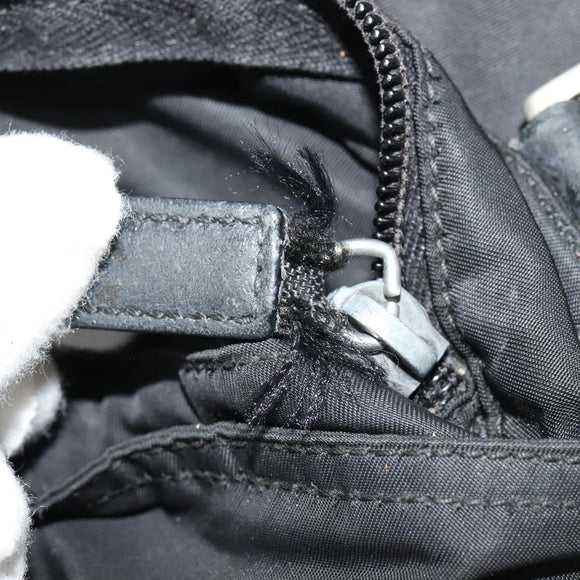 PRADA Shoulder Bag Nylon Black Auth gh414