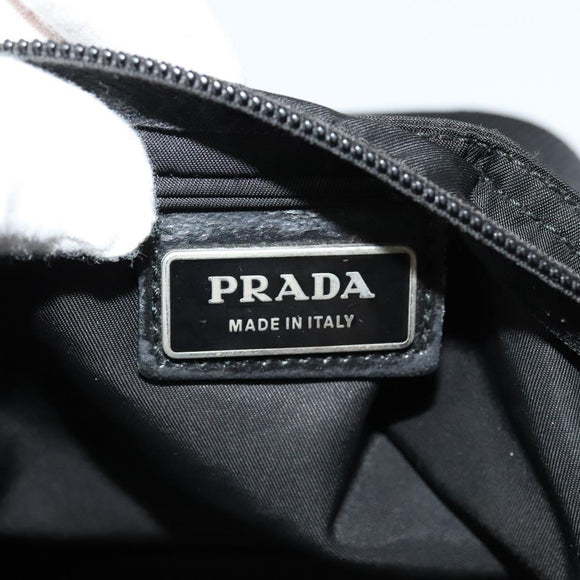 PRADA Shoulder Bag Nylon Black Auth gh414